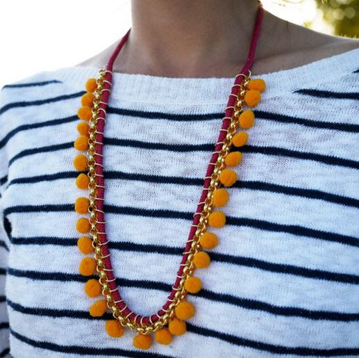 Pom Pom DIY Necklace