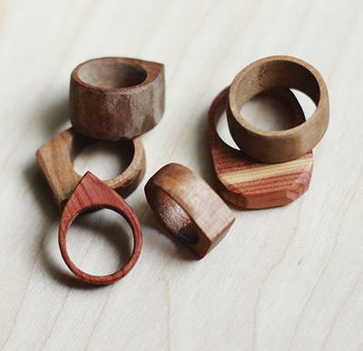 Whimsically Simple DIY Wood Rings