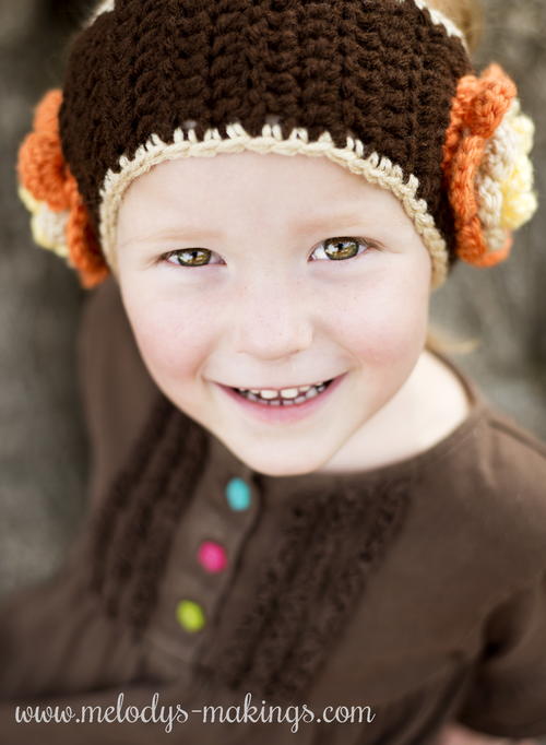 Falling Flowers Ear Warmer Crochet Pattern_1