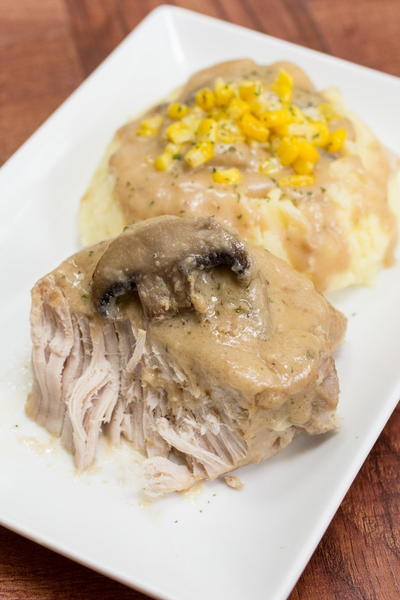 Slow Cooker Creamy Mushroom Pork Chops