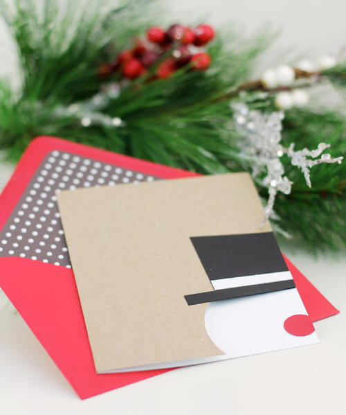 Snowman DIY Christmas Stationery