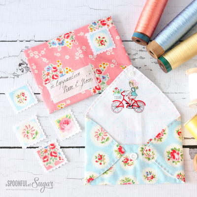 Pretty Fabric Envelopes