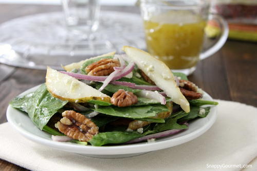 Healthy Autumn Spinach Salad
