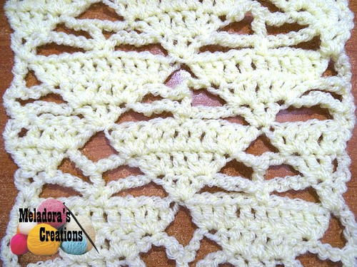 Triangle Lacy Crochet Stitch 