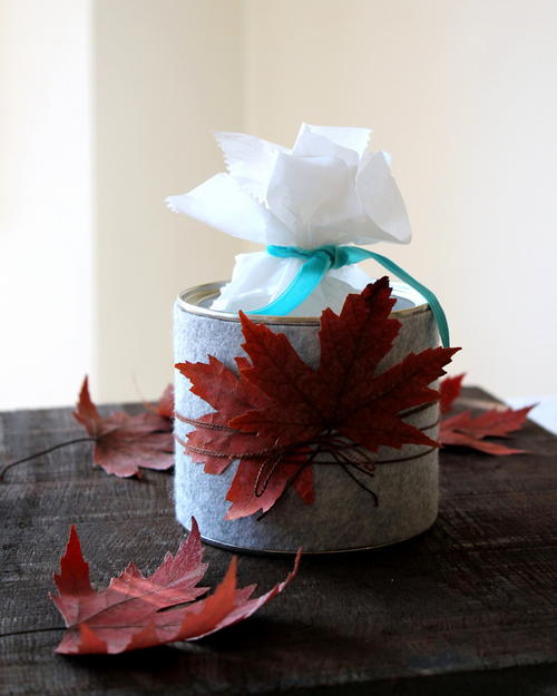 Autumn Felt Treat Tin