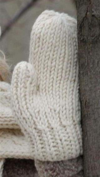 Warm Wool Mittens Free Knitting Pattern