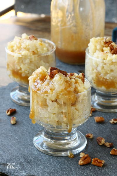 Old Fashioned Rice Pudding with Salted Caramel