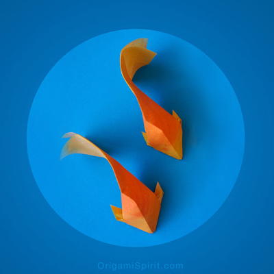 Ethereal Origami Goldfish