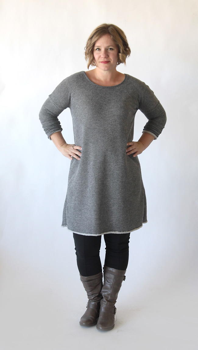 Flattering Sweater Dress Pattern | AllFreeSewing.com
