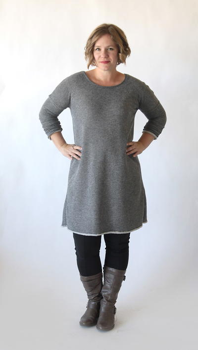 flattering sweater dress