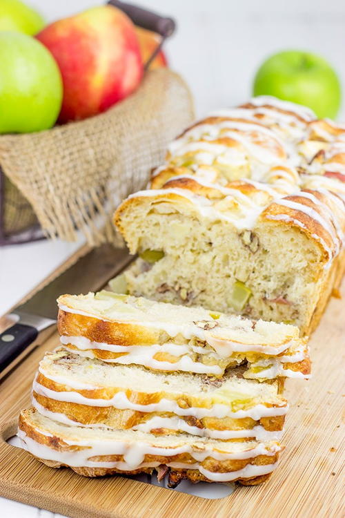 Maple-Glazed Apple Pecan Bread | RecipeLion.com