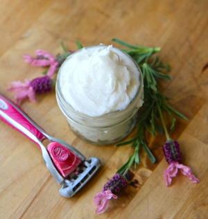 Homemade Coconut Oil Shaving Cream