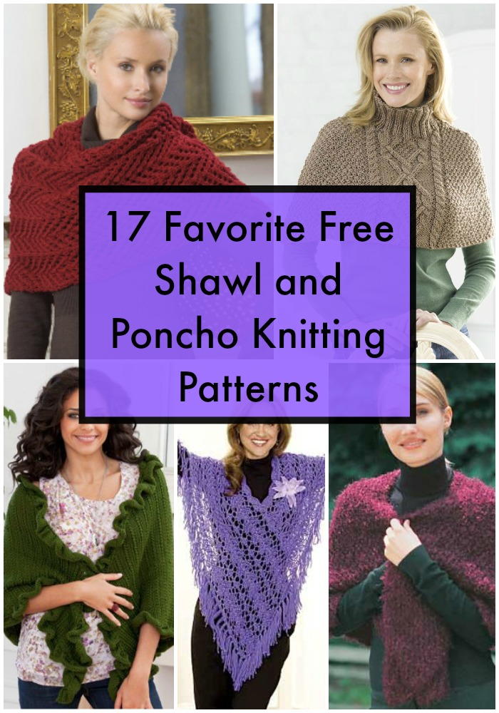 17 Favorite Free Shawl and Poncho Knitting Patterns FaveCrafts.com