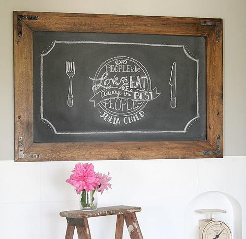Country Chic Chalkboard Project