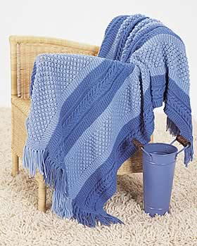 Patterned Blue Shades Blanket