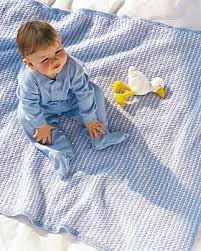 Blue and White Baby Blanket