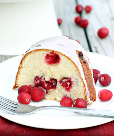 Cranberry Cream Cheese Pound Cake