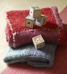 Homespun Country Cousins Knit Baby Blanket