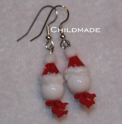 Snuggly Snowman Dangle Earrings