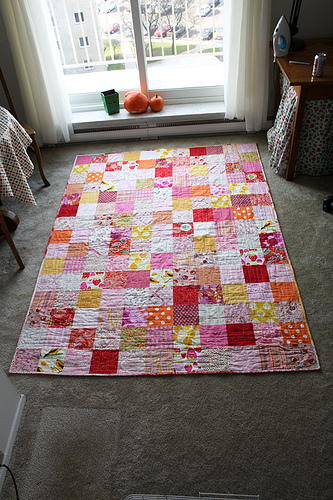 Pink Colors Quilt Tutorial