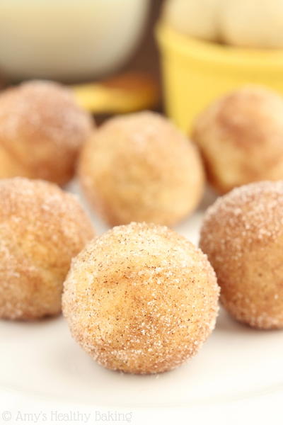 Baked Snickerdoodle Doughnut Holes