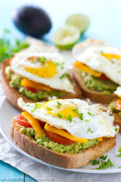 California-Style Fried Egg Avocado Toast