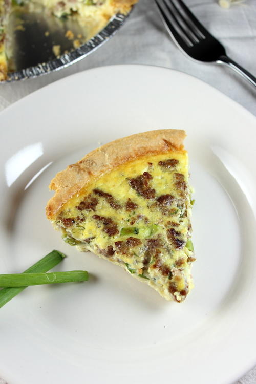 Sausage and Pepper Jack Quiche
