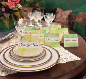 Artsy Watercolor Place Cards