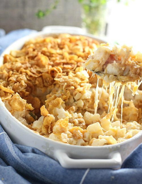 Cheesy Crunchy Potato Casserole