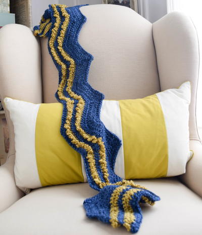 Valiant Stripes Crochet Scarf Pattern