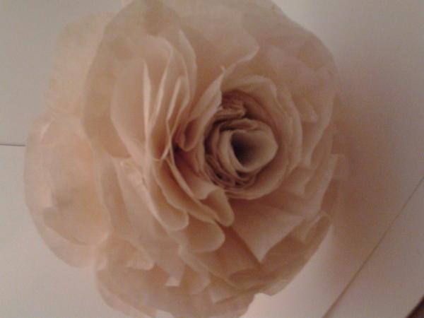 Faux Vintage Coffee Filter Flowers