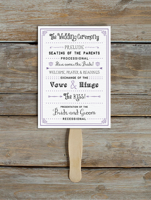 Printable Wedding Program