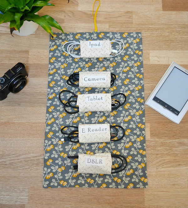 DIY Cord Organizer | AllFreeSewing.com diy-cord-organizer-allfreesewing-com