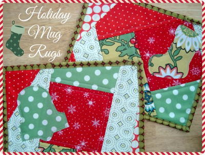 Quilt as You Go Holiday Mug Rugs