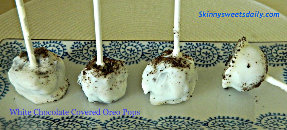 No Bake White ChocolateCovered Oreo Pops