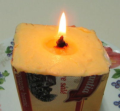 Emergency Butter Candle