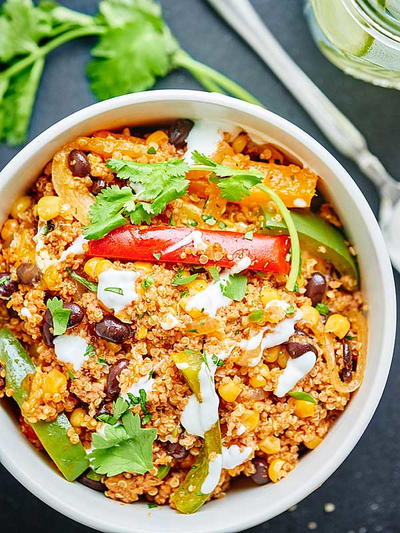 Healthy Mexican Casserole with Quinoa