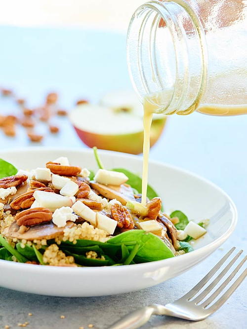 Warm Mushroom Quinoa Salad