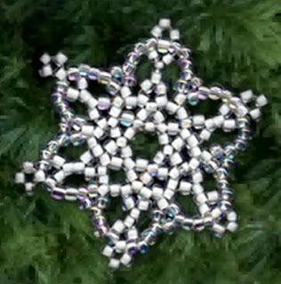 Beaded Snowflake Ornament