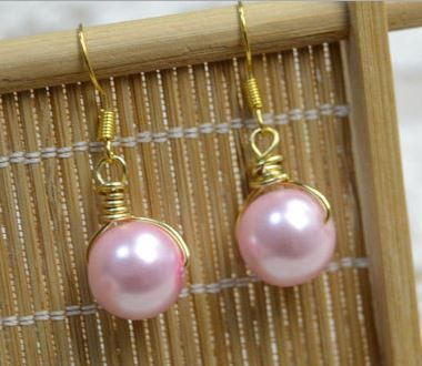 Pink Pearl DIY Earrings