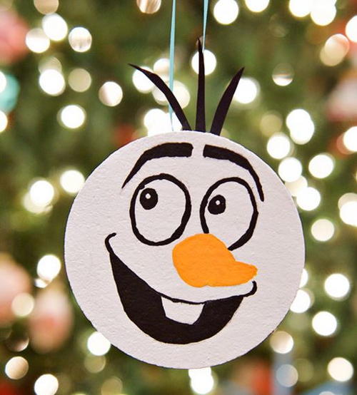 Frozen Olaf Christmas Ornament  AllFreeKidsCrafts.com