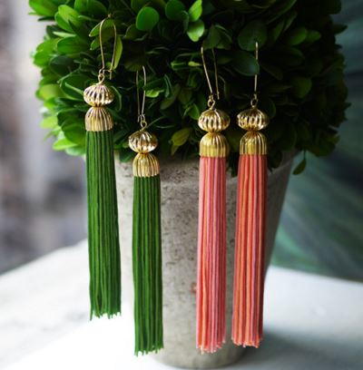 Colorful DIY Tassel Earrings