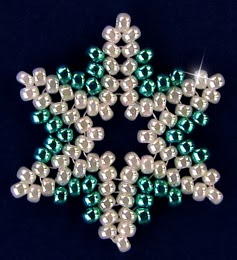 Razzle Dazzle Beaded Snowflake Ornament