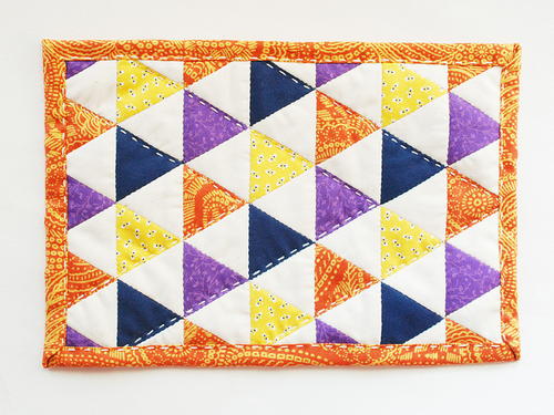 Halloween Triangle Mug Rug