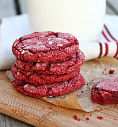 Red Velvet "Kris Crinkle" Cookies