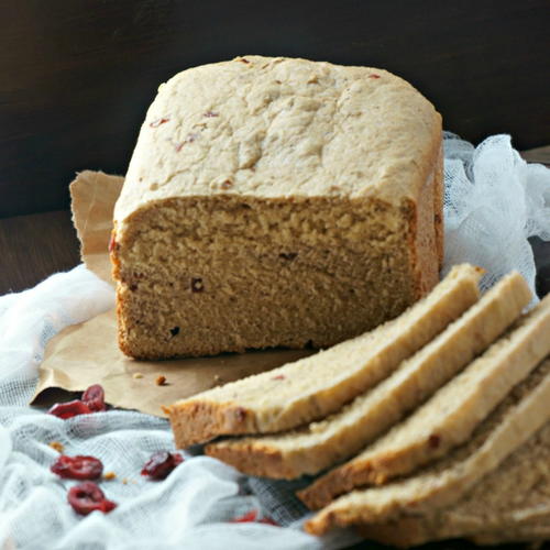 Easy Whole Wheat Cranberry Walnut Bread