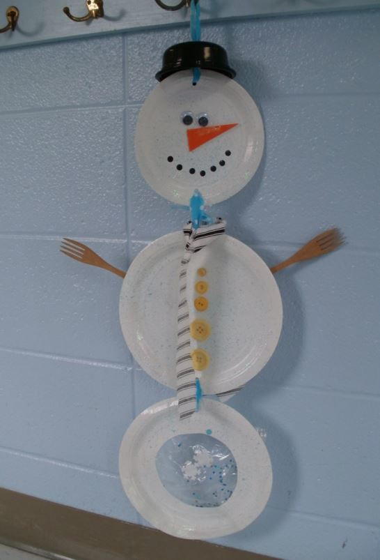 Snowman Paper Plate Craft For Kids [Free Template]