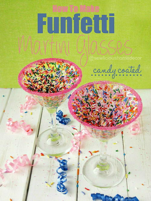 Funfetti Martini Glasses