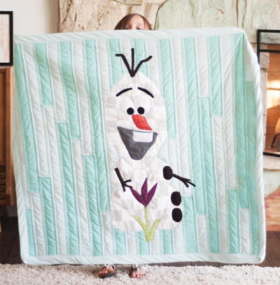 Adorable Olaf the Snowman Quilt