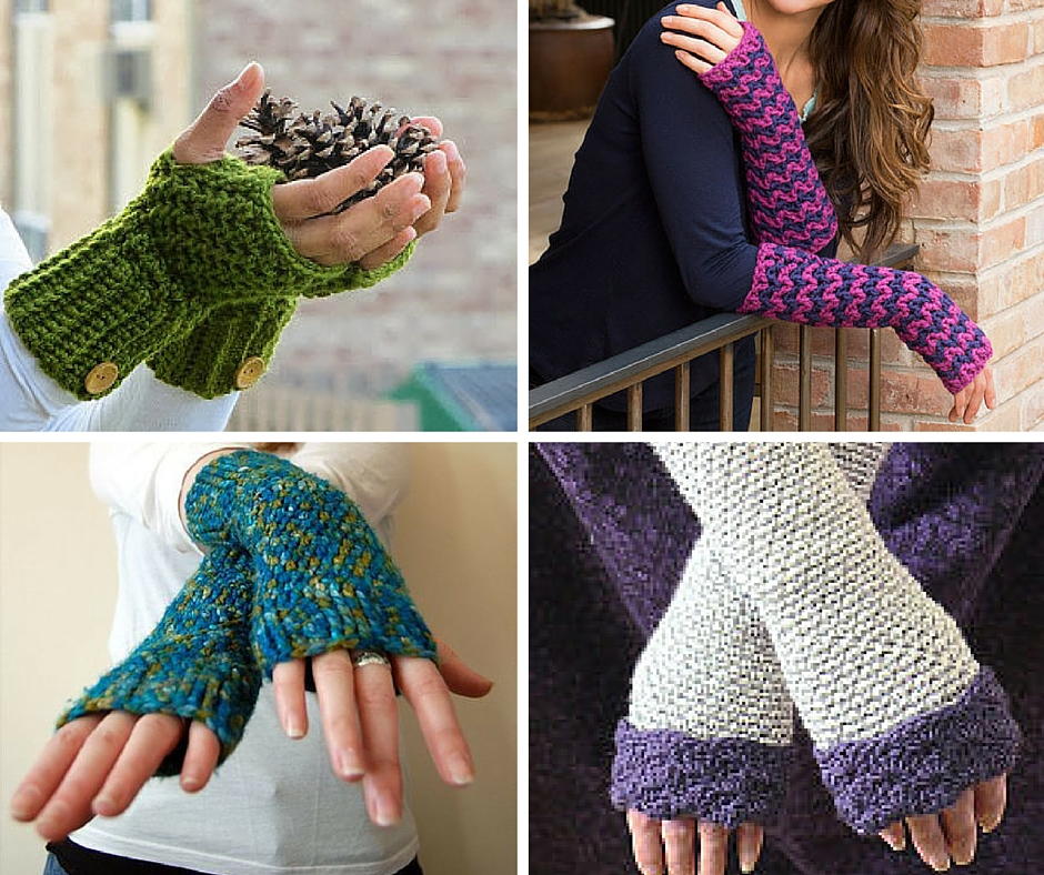 50+ Cute Crochet Fingerless Gloves Free Patterns | AllFreeCrochet.com